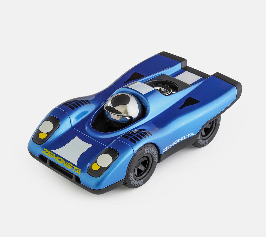 Playforever Zemonsta Hans designer toy car inspired by classic endurance racing vehicles