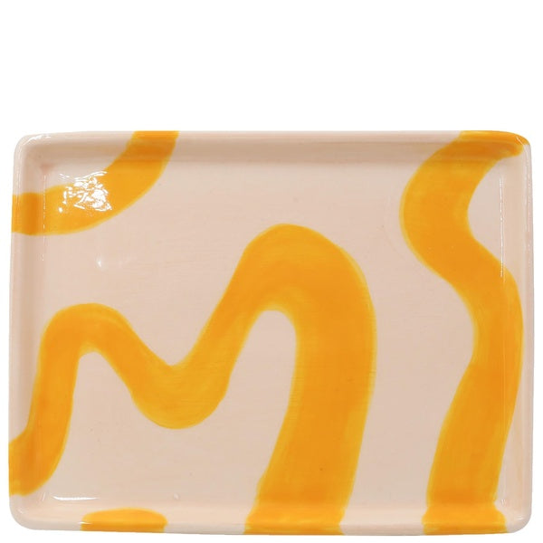 Tray Javier - Spanish Swirls Yellow - صينية