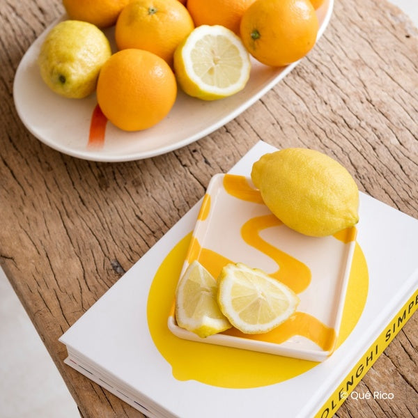 Tray Javier - Spanish Swirls Yellow - صينية