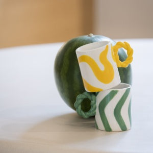 Espresso Mug - Rosario Green - صينية