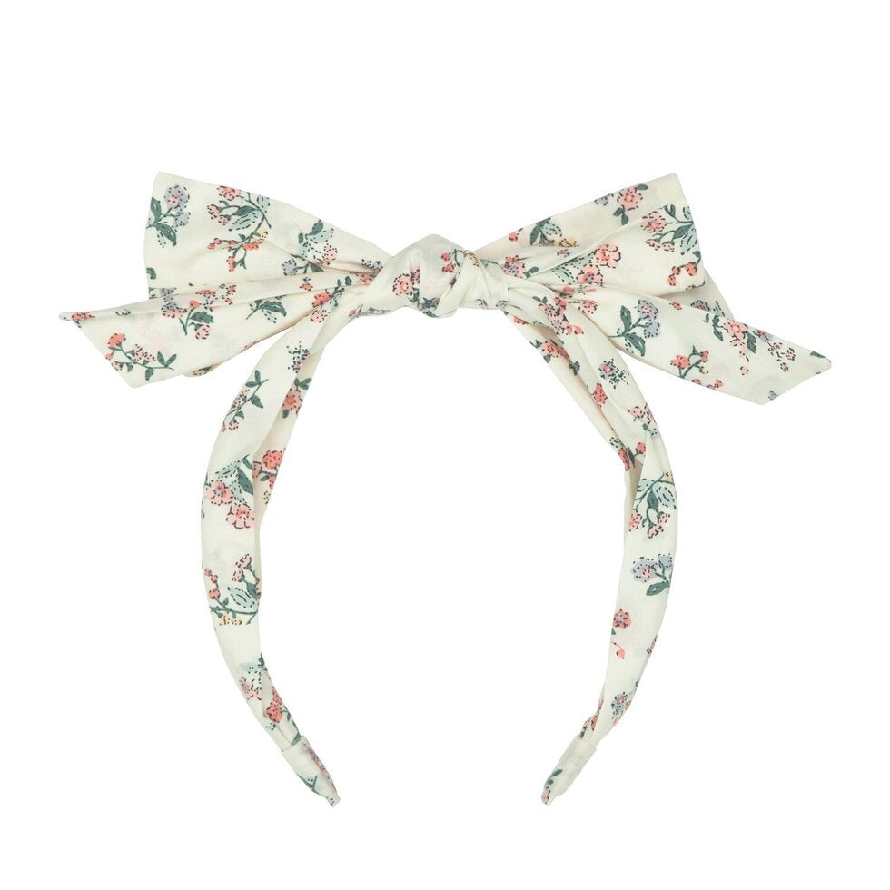 Flora Double Bow Headband - مستلزمات
