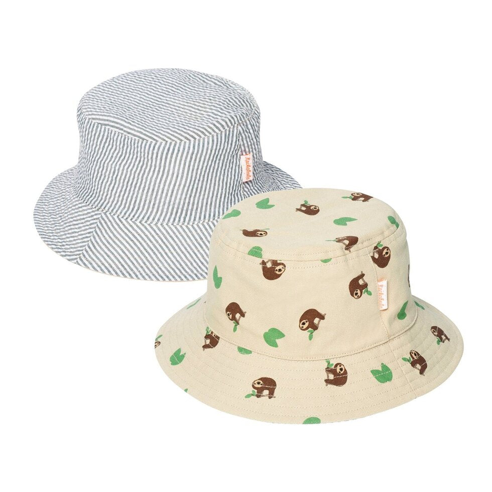 Sleepy Sloth Reversible Bucket Hat - قبعة