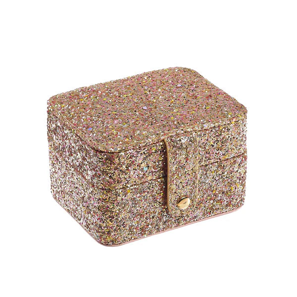 Confetti Glitter Gold Jewellery Box  - مستلزمات