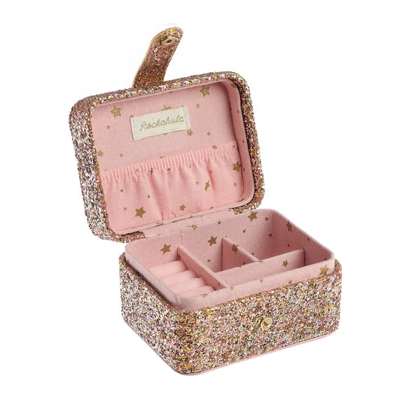 Confetti Glitter Gold Jewellery Box  - مستلزمات