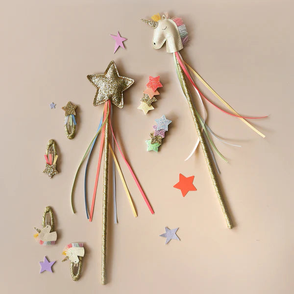 Rainbow Glitter Star Wand - إكسسوارات