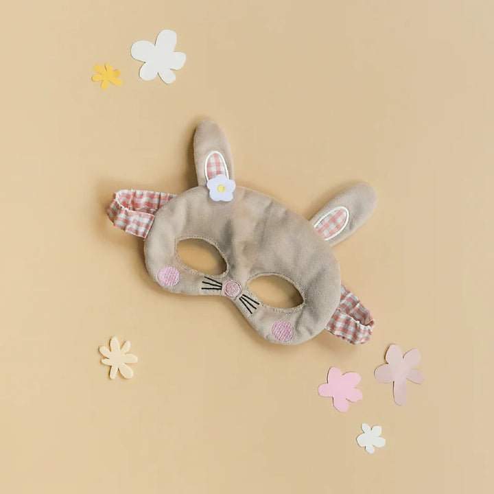 Rockahula Betty Bunny velvet kids mask with bunny ears and elastic band