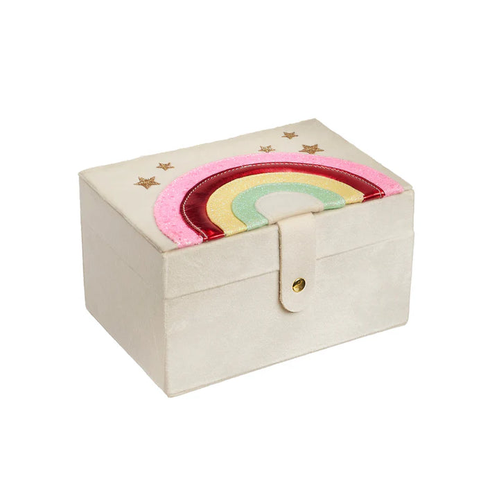 Rockahula Carnival Rainbow large jewellery box with vibrant rainbow design