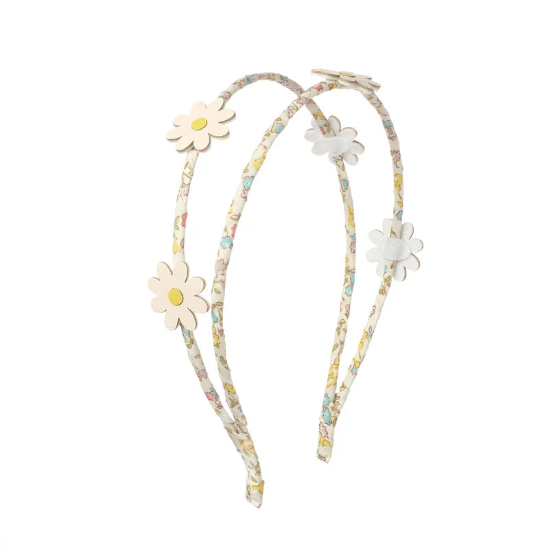 Rockahula Daisy Daisy double headband for kids with floral accents