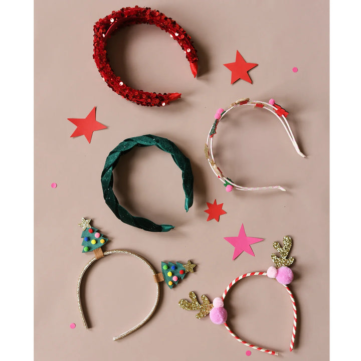 Evergreen Velvet Plaited Headband - مستلزمات