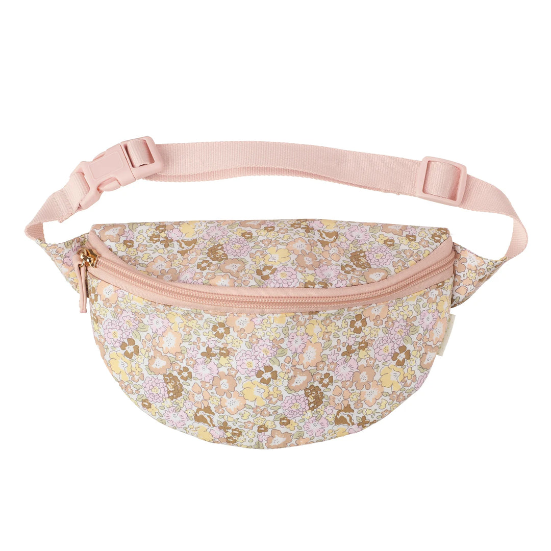 Fairytale floral kids bum bag with adjustable waist strap by Rockahula Kids