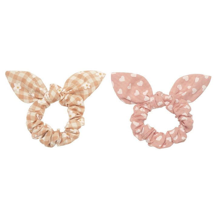 Daisy Gingham Bunny Ears Scrunchies - مستلزمات