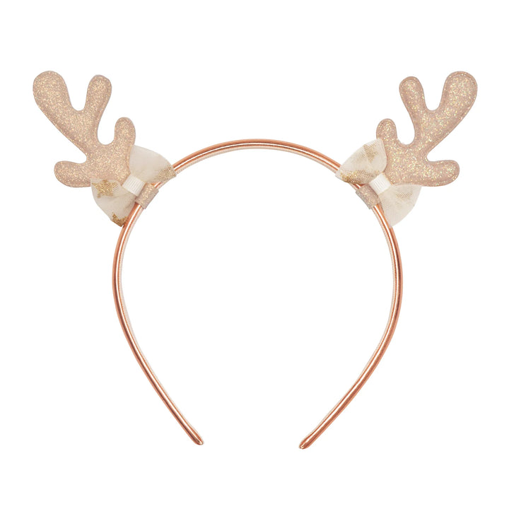 Golden Reindeer Headband - مستلزمات