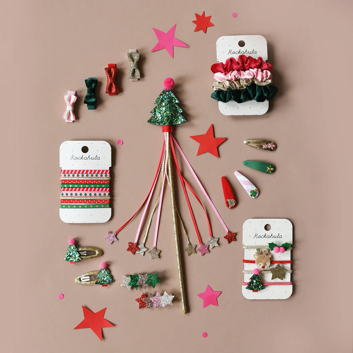 Jolly Christmas Mini Bow Clips - مستلزمات