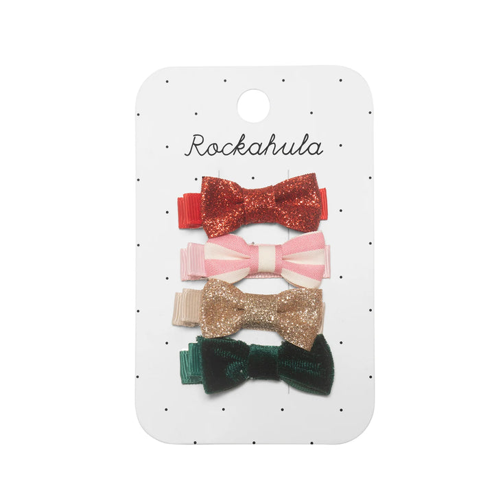 Jolly Christmas Mini Bow Clips - مستلزمات