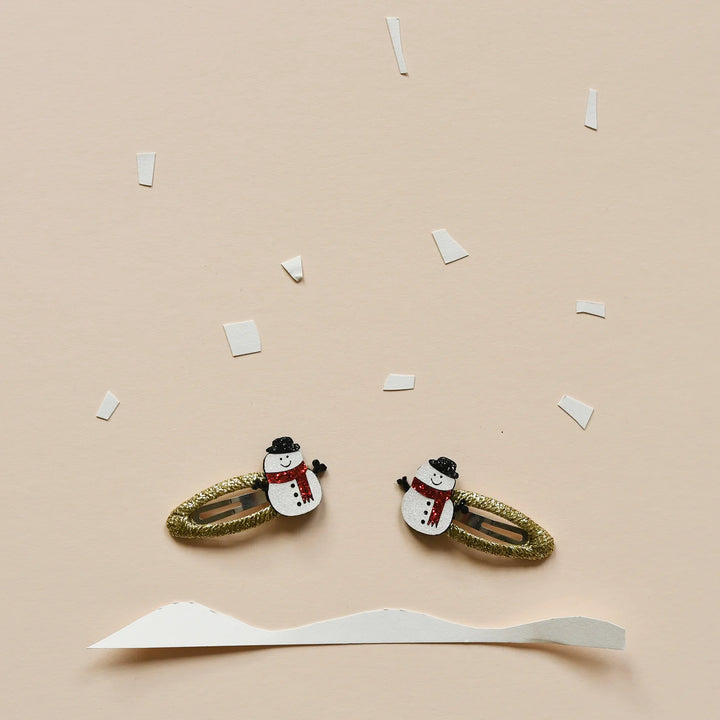 Snowman Glitter Clips - مستلزمات