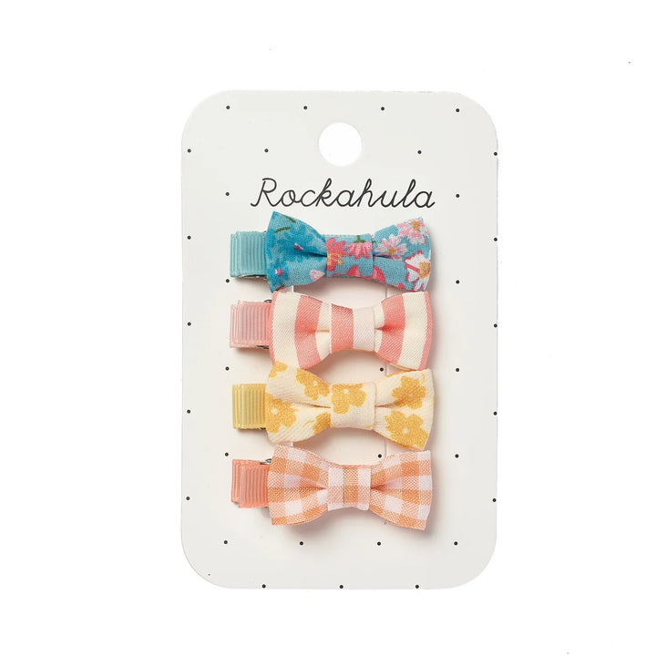 Heidi Floral Mini Bow Clip Set - مستلزمات