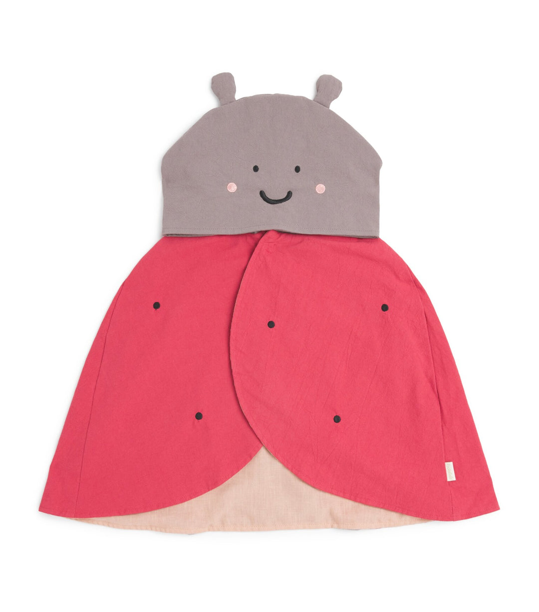 Rockahula ladybird kids cape with hood and fluttering wings