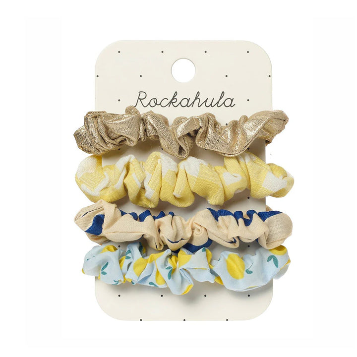 Rockahula Kids stripe scrunchies set in bright colours