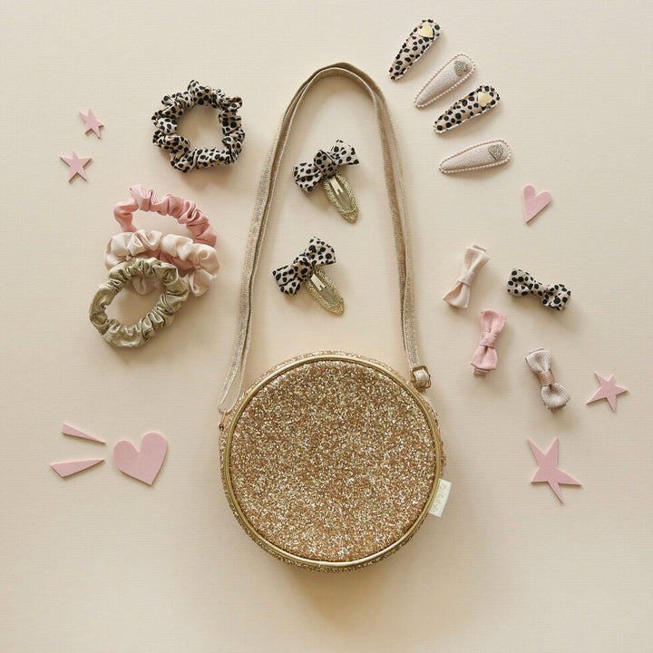 Leopard Mini Bow Clip Set - مستلزمات