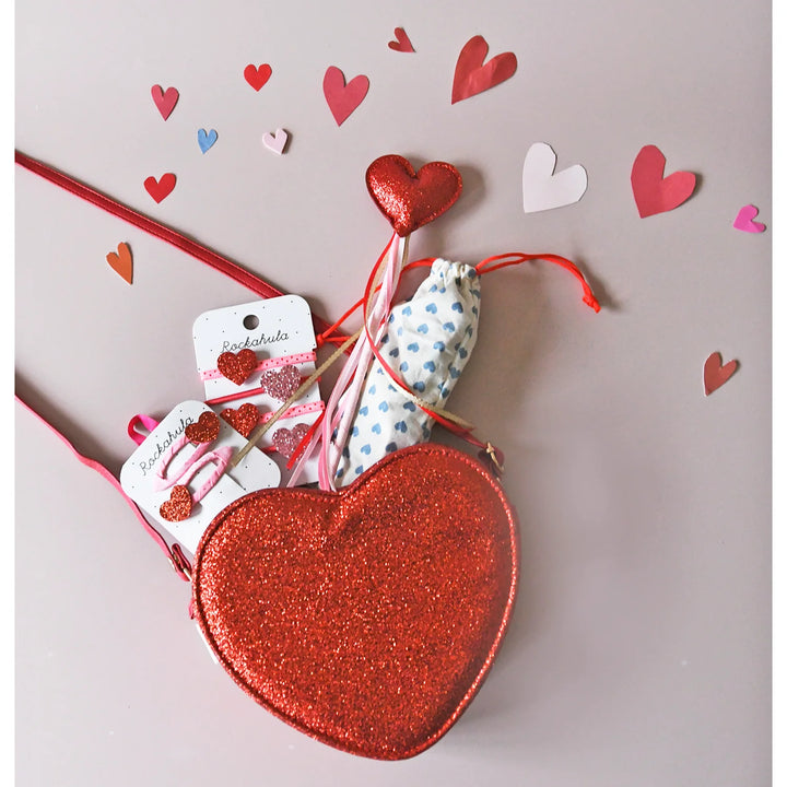 Love Heart Glitter Clips - مستلزمات