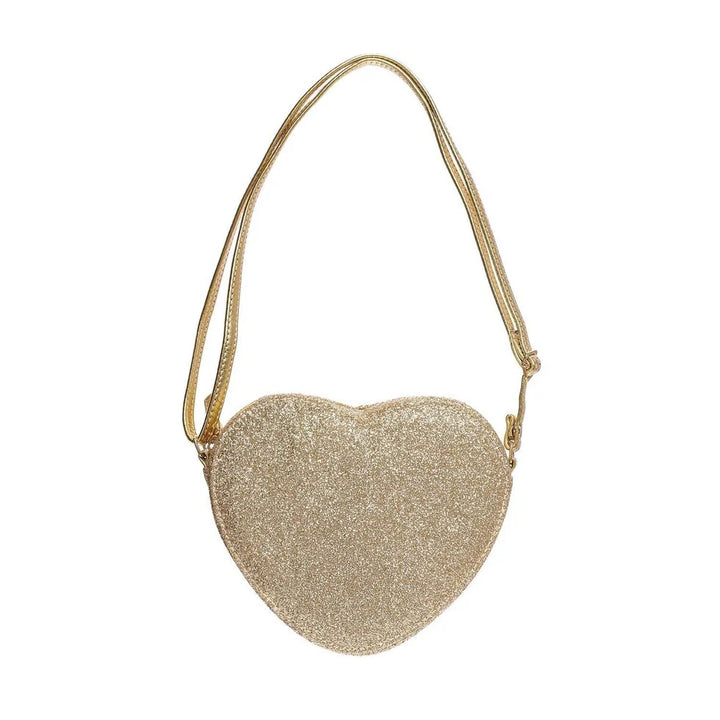 Love Heart Gold Glitter Bag - مستلزمات