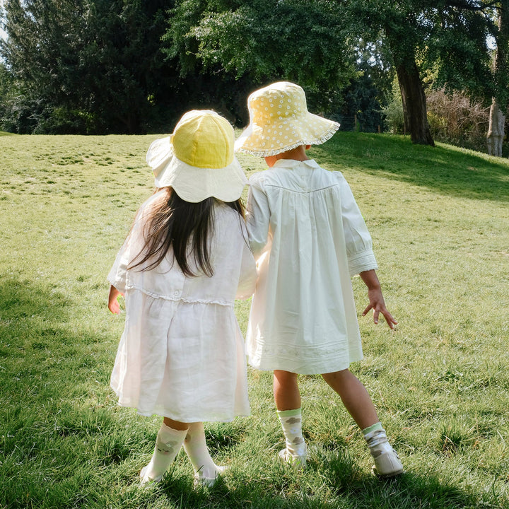 Petal Ruffle Reversible Sun Hat - قبعة