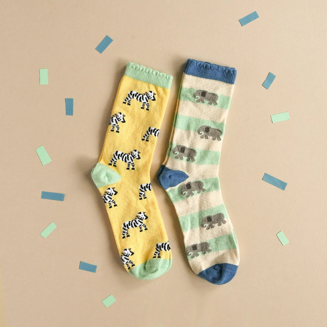 Safari Fun 2 Pack Socks - مستلزمات