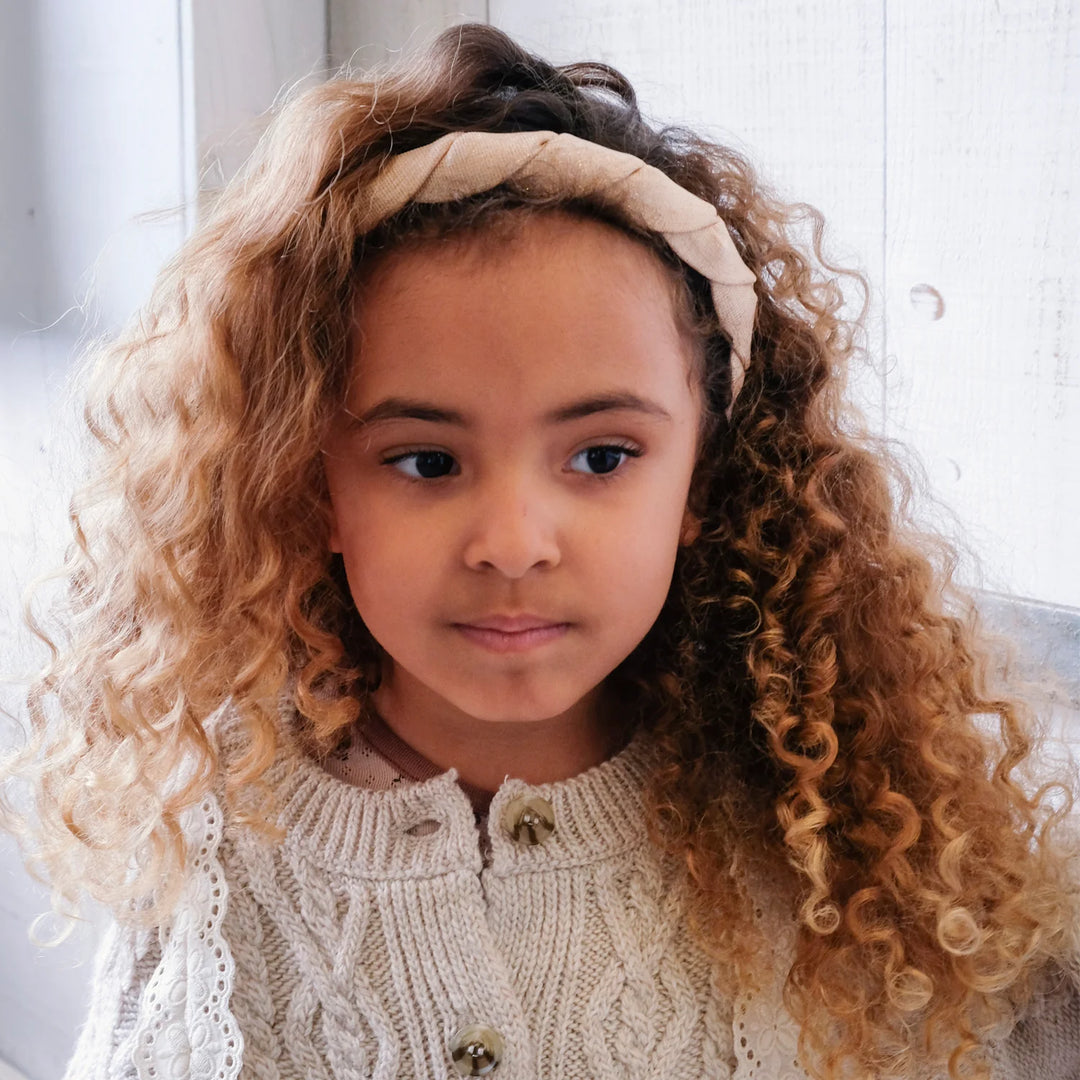 Sparkle Linen Plaited Headband - مستلزمات