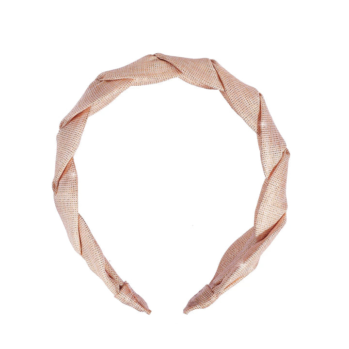 Sparkle Linen Plaited Headband - مستلزمات