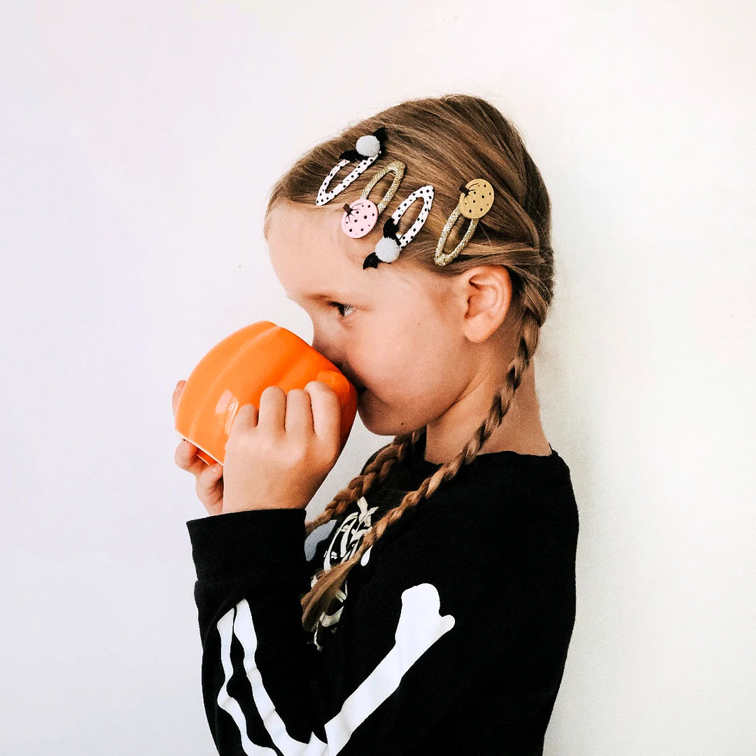 Spotty Pumpkin Clips - مستلزمات