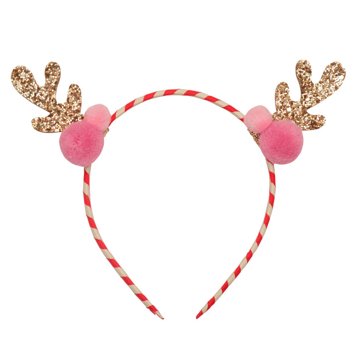Stripy Pom Pom Reindeer Headband - مستلزمات