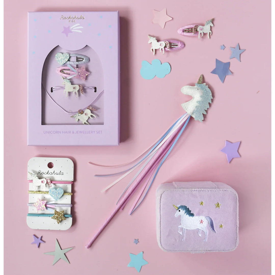 Unicorn Hair & Jewellery Set - مستلزمات