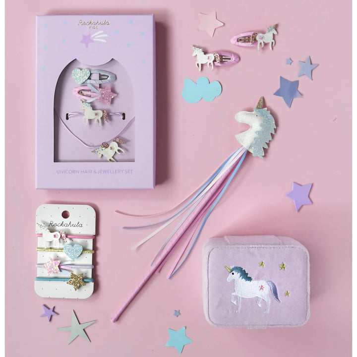 Unicorn Hair & Jewellery Set - مستلزمات
