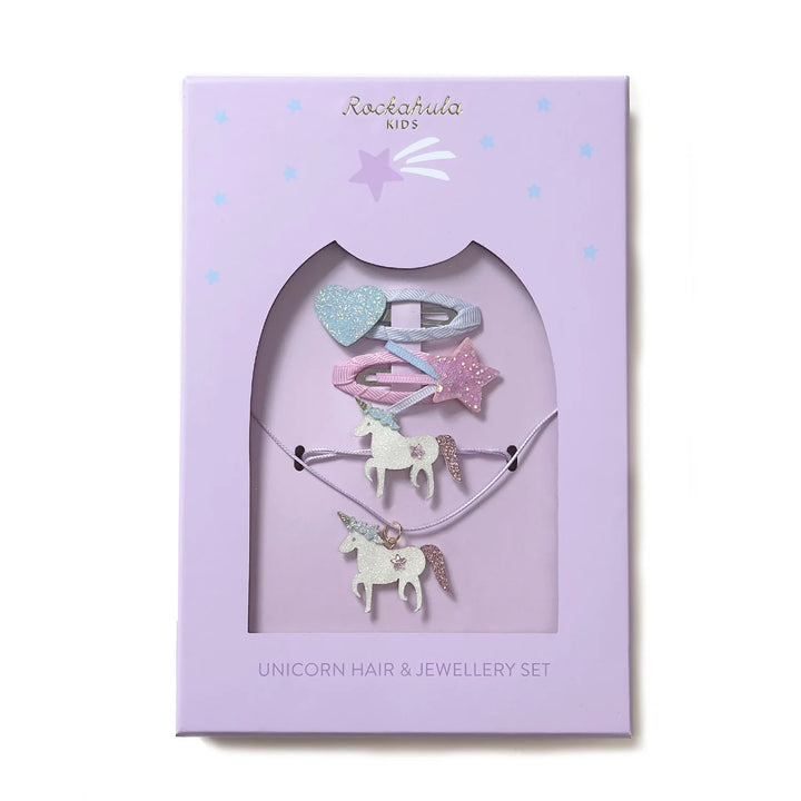 Unicorn Hair & Jewellery Set - مستلزمات