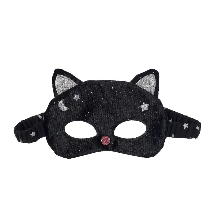 Velvet Black Cat Mask - إكسسوارات