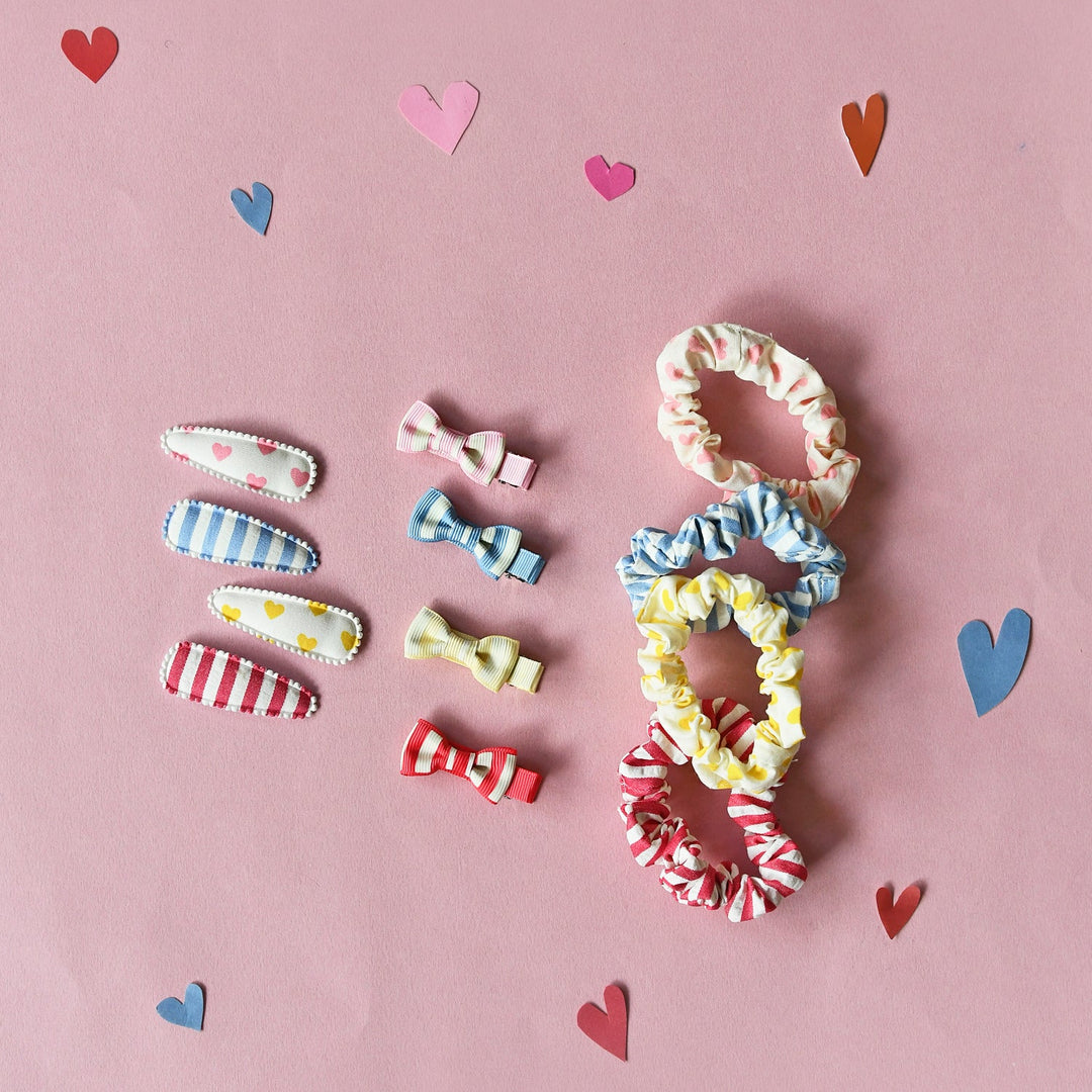 Vintage Seaside Mini Bow Clips - مستلزمات
