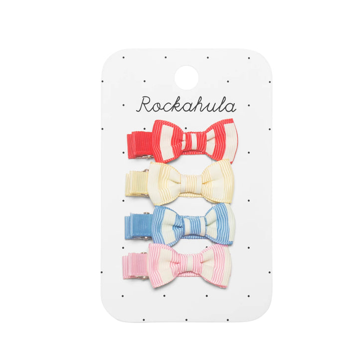 Vintage Seaside Mini Bow Clips - مستلزمات