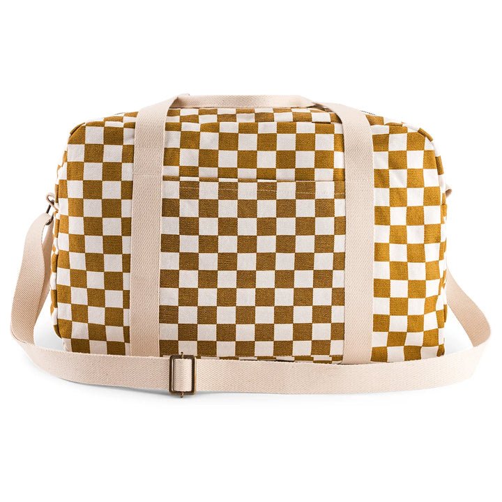 diaper bag Rose in April Raphaël, spacious cotton baby bag with adjustable shoulder strap