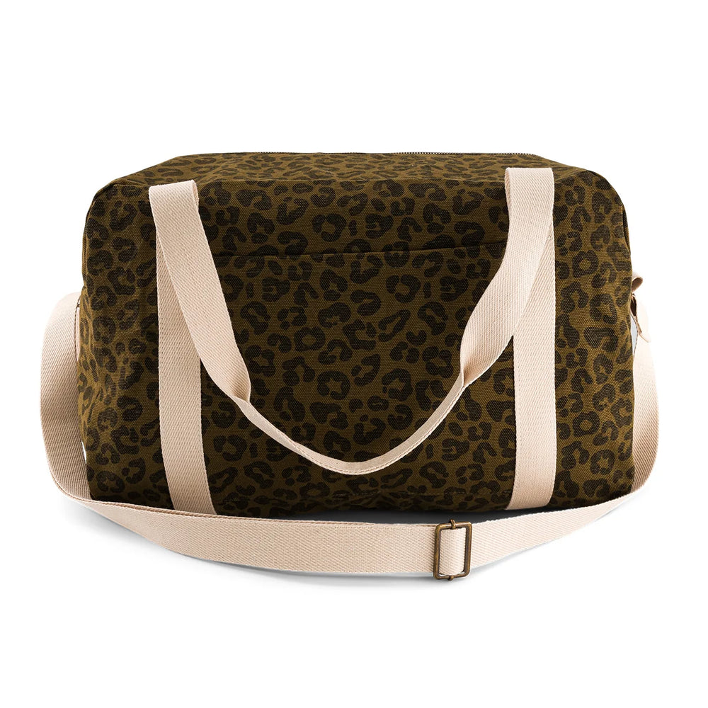 diaper bag Rose in April Raphaël, spacious cotton baby bag with adjustable shoulder strap