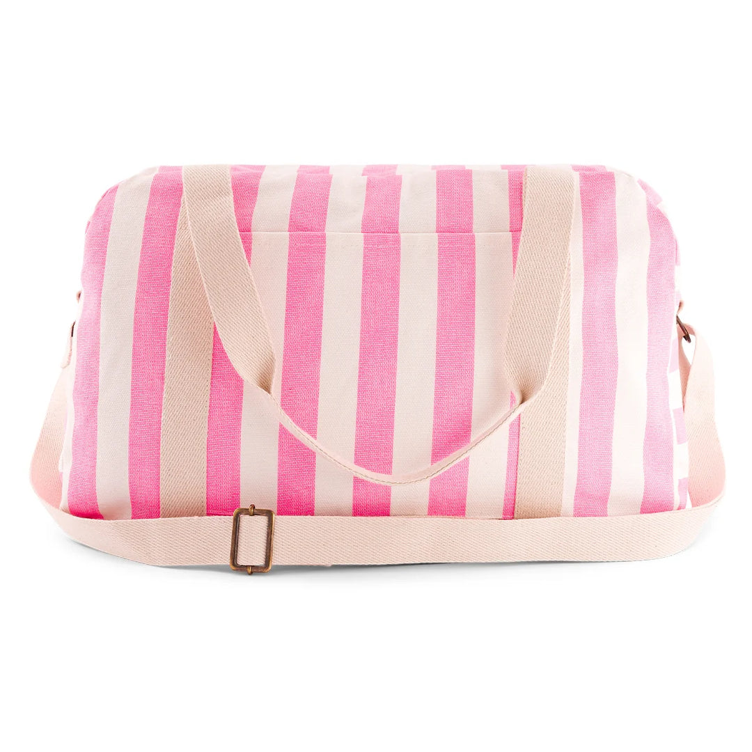 diaper bag Rose in April Raphaël, spacious cotton baby bag with adjustable shoulder strap