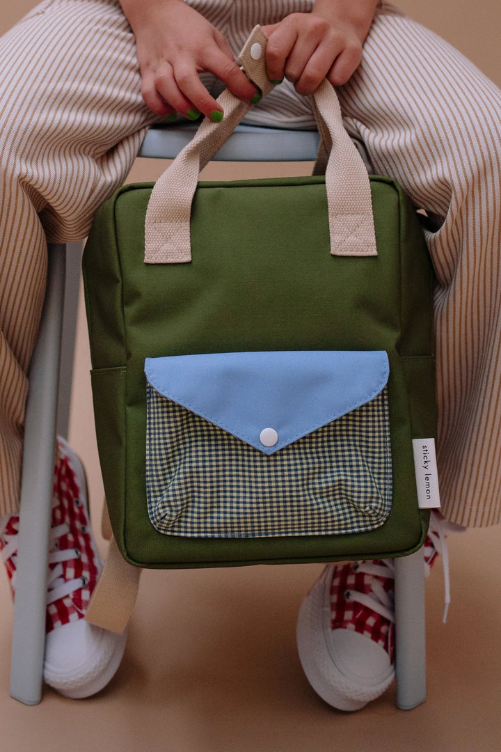 Sticky Lemon small kids backpack in Tickling Grass recycled PET