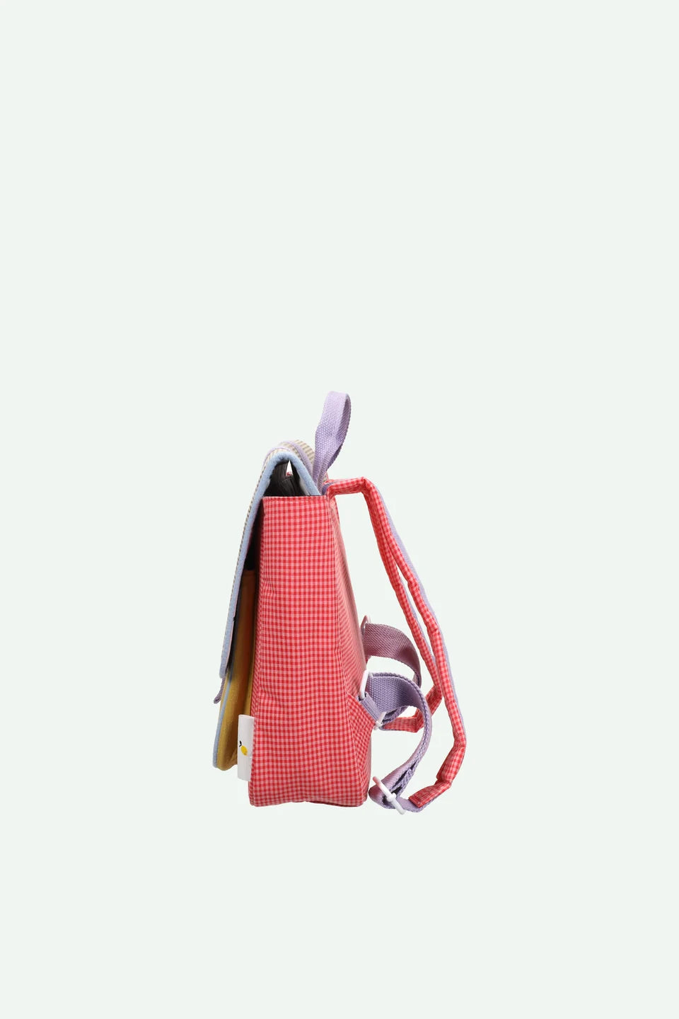 Sticky Lemon kids school bag in Gingham Flower and Rose