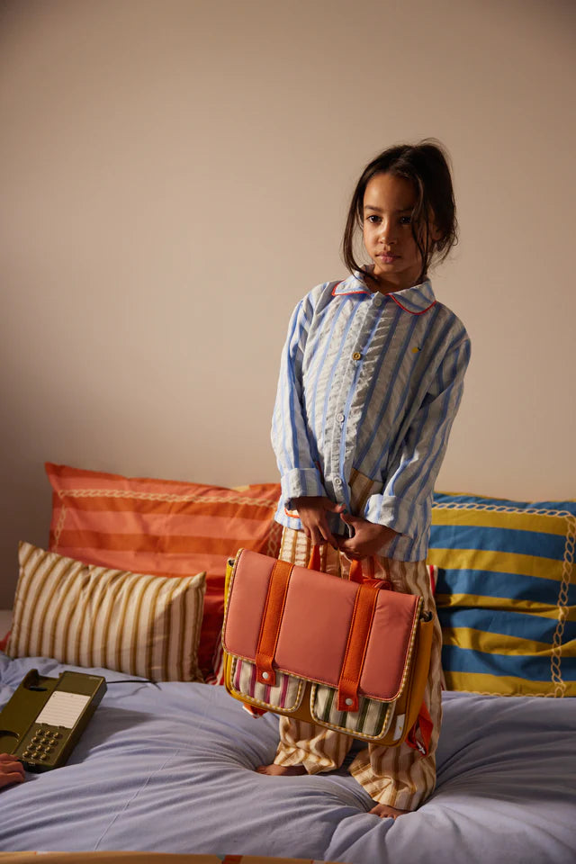 School Bag - Coral - حقيبة ظهر