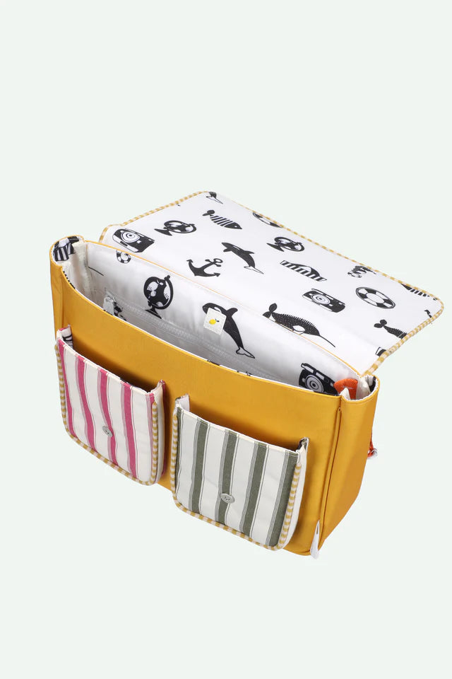 School Bag - Coral - حقيبة ظهر