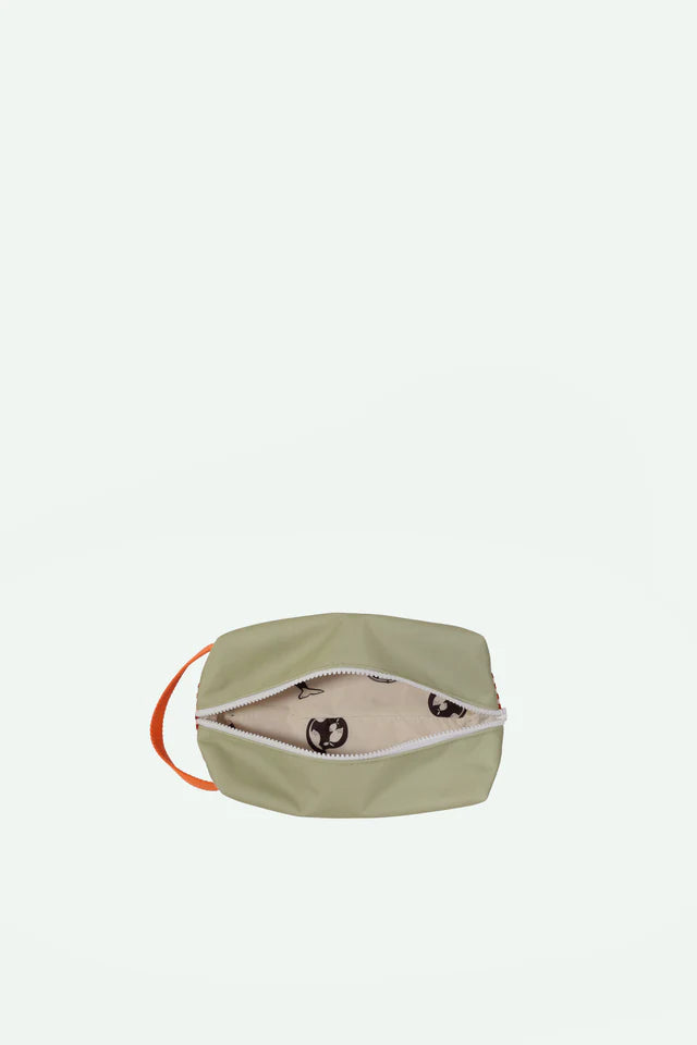 Toiletry Bag Colourblocking  - Coral - حقيبة أدوات الزينة