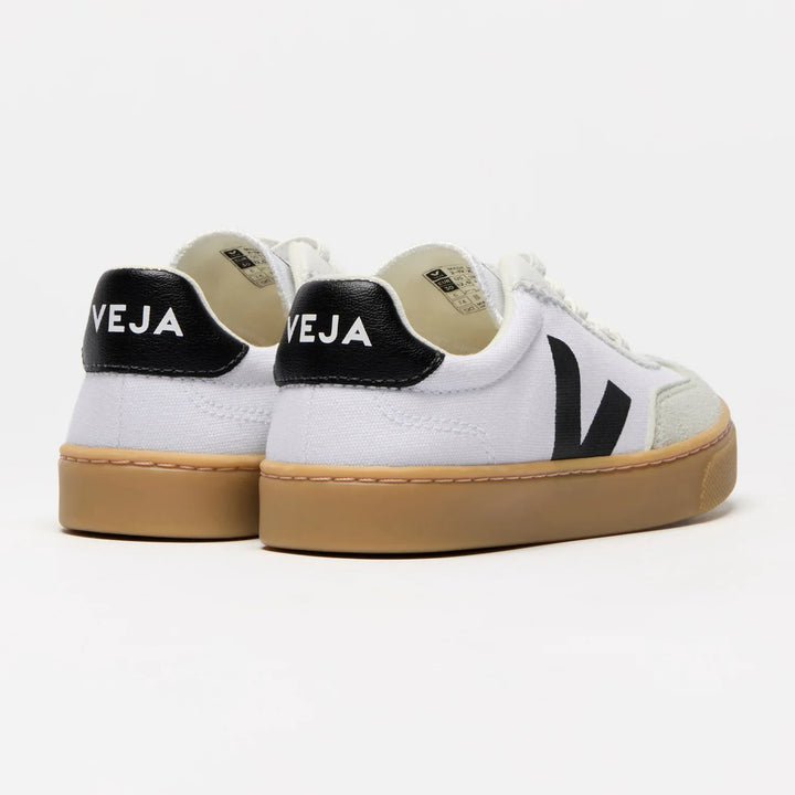 Small Volley Canvas White Black - أحذية