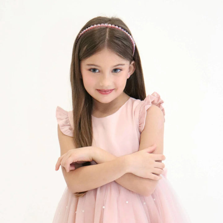 Yuko B dress alice pink front side 