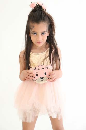 yukob bag leopard pink shoulder strap girl