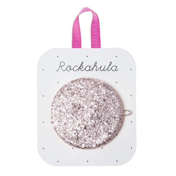 Glitter Moon Disc Pink Clip - مستلزمات