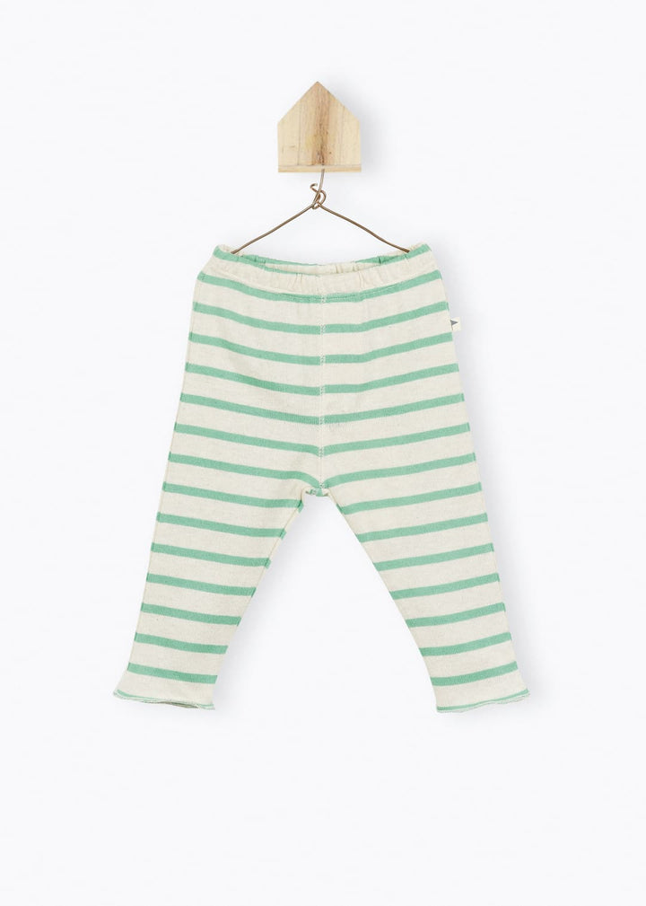 Legging Baby Green Striped- قميص